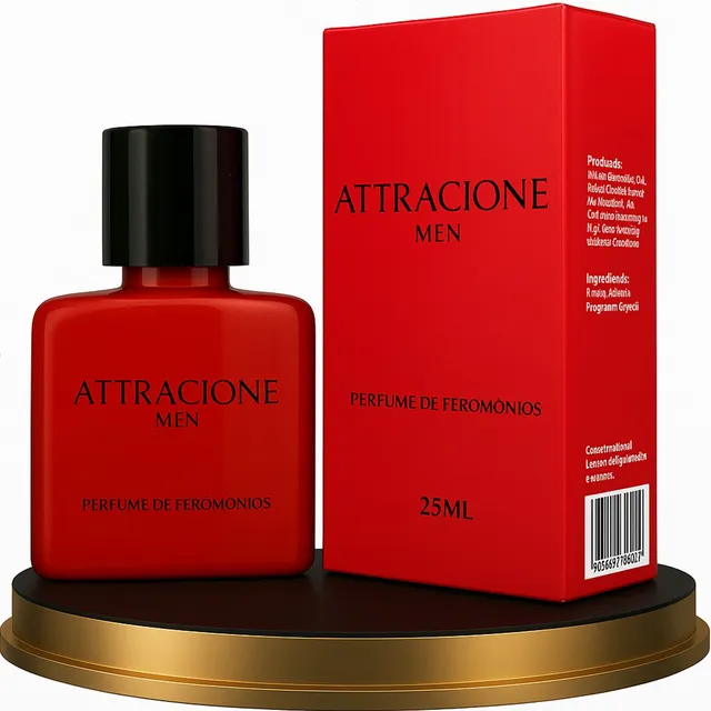 Attracione Men Perfume Masculino Com Feromônios Ativados 25 Ml