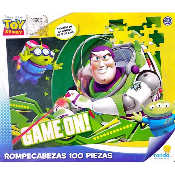 Rompecabeza Buzz Lightyear 100 Pzas. Usado.