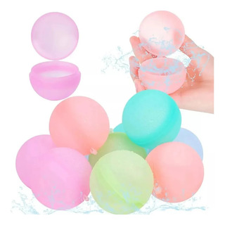 Globos Agua Reutilizables Recargables Pelota 6 Pz Globos Agua Reutilizables Recargables Pelota 6 Pz
