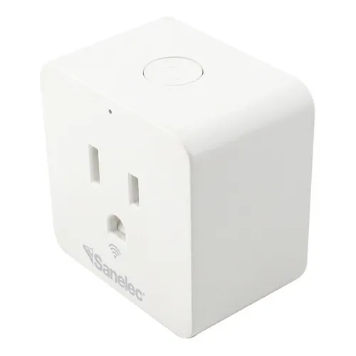 Contacto Inteligente Wi Fi Aterrizado Sanelec 8617 Color Blanco