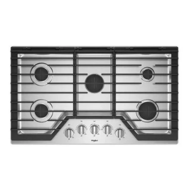 Tope De 36 A Gas Whirlpool En Acero Inox