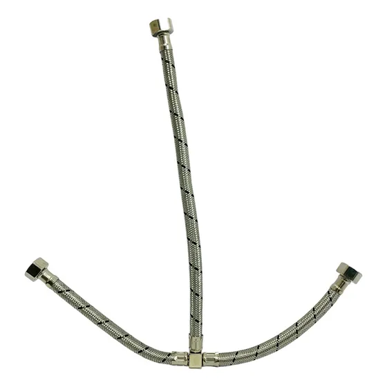 Manguera Flexible Trenzada Tipo T 1/2''x1/2''x1/2'' Griven