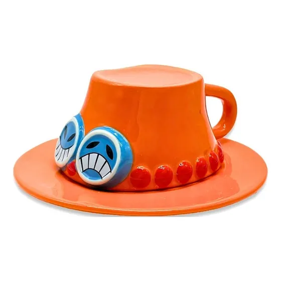 Taza Cerámica Sombrero Portgas D. Ace One Piece 250ml