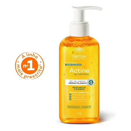 Gel de Limpeza Facial Darrow Actine Oil Control Refil 140g