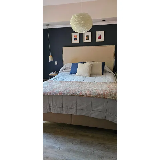 Viasono - Box Somier 1.60x2.00 , 2 Plazas Impecable Marrón