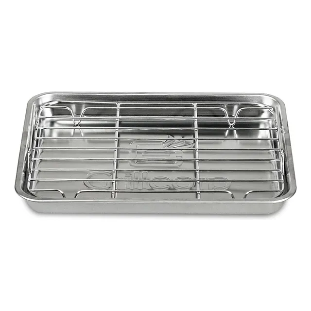 Bandeja Y Rejilla Chica Inoxidable Para Horno - Grillcorp