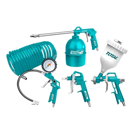 Kit De Aire Compresor 5 Pcs Neumáticas Total Tatk053-1