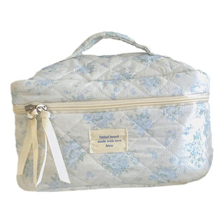 Bolsa De Maquillaje De Viaje Acolchada, Bolsa De Azul Bolsa De Maquillaje De Viaje Acolchada, Bolsa De Azul