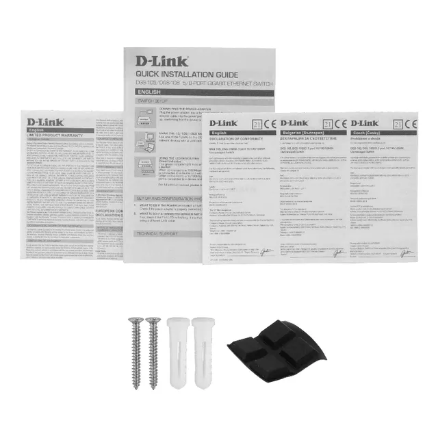 D-link Metalico 5-1000 Gigabit Switch No-admin No-rack Compa
