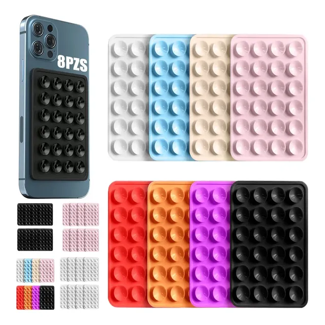 COACOM 8 ventose in silicone, supporto quadrato a ventosa, ventosa per cellulare accessori