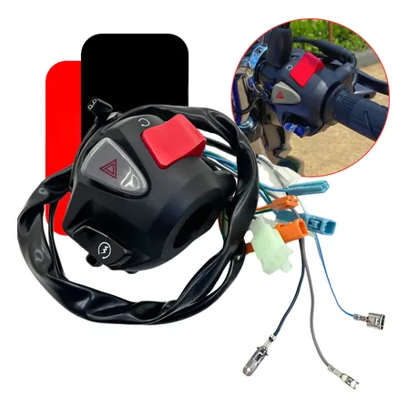 Punho Interruptor De Partida Pisca Alerta Cb500 Cg Titan 160