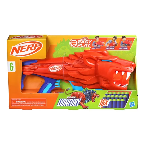 Lanzador Nerf Junior Wild Lionfury Rojo