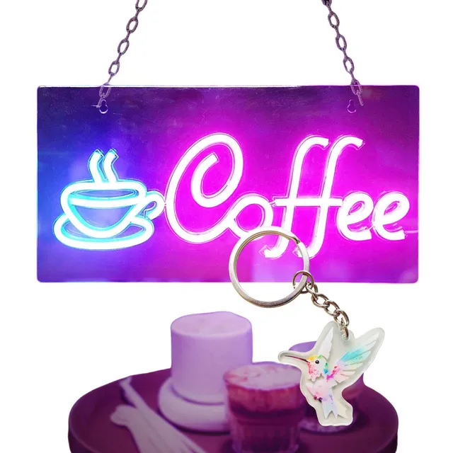 B Letrero Neón Café Cafetería Luces De Neón Led Decoración