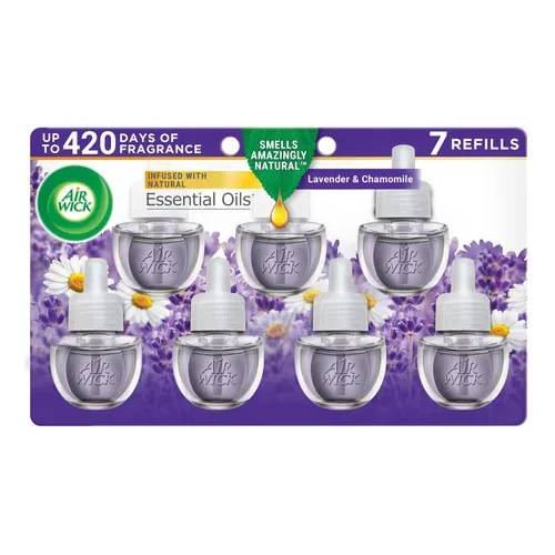 Air Wick Repuesto De Aceite Perfumado Enchufable, 7 Unidades