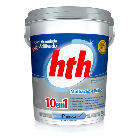 Cloro Aditivado Mineral Brilliance 10 Em 1 - Hth 10kg