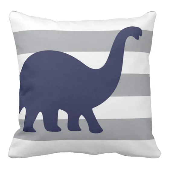 Funda Almohada Decorativa Diseño Raya Dino Rawr Means I Love