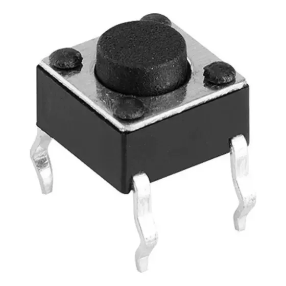100 - Chave Tactil 6x6x5mm 4t 180 Graus