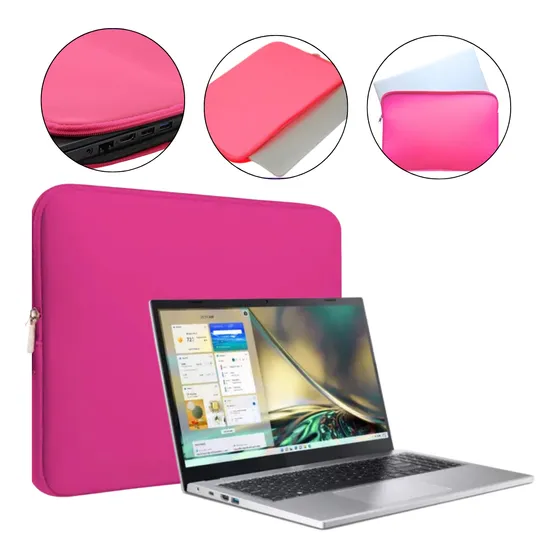 Case Luva Lisa De Notebook Acer Aspire 3 15,6 Polegadas Rosa