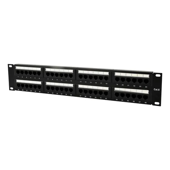 Patch Panel Rackeable 48 Puertos Cat6 Categoria 6 Rj-45