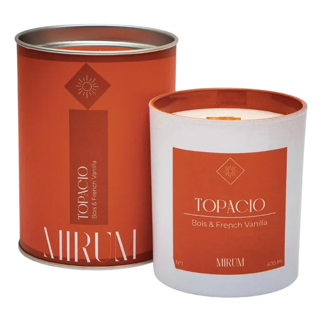 Vela Aromática Mirum De Soya Con Anillo De Plata 400ml 42hrs