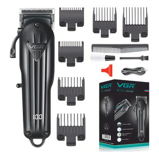 MĂĄquina Corte Profissional Sem Fio Display Digital Vgr V-282 Cor Preto MĂĄquina Corte Profissional Sem Fio Display Digital Vgr V-282 Cor Preto