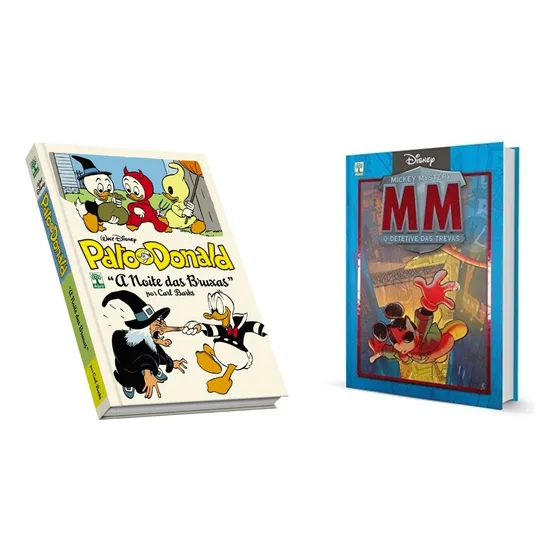 Kit Pato Donald : A Noite Das Bruxas & Mickey Mistery : O Detetive Das Trevas Walt Disney Carl Barks E Outros Edição De Colecionador Editora Abril Publicados Em 2017 Quadrinhos Capa Dura