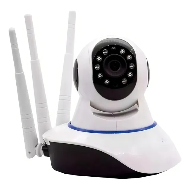 Câmera Ry Ip 3 Antenas P2p Wifi Wireless 3a Geração Visão No Branco