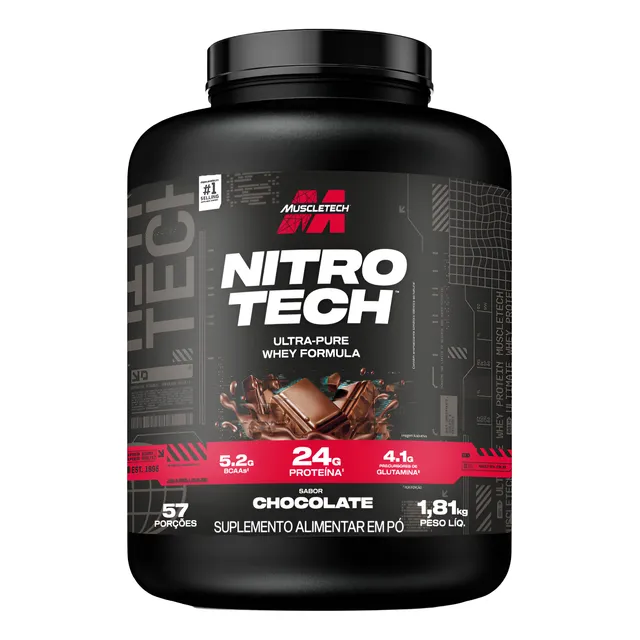 Whey Protein Ultra Pure Muscle Tech 4lb 100% Puro Nitro Tech