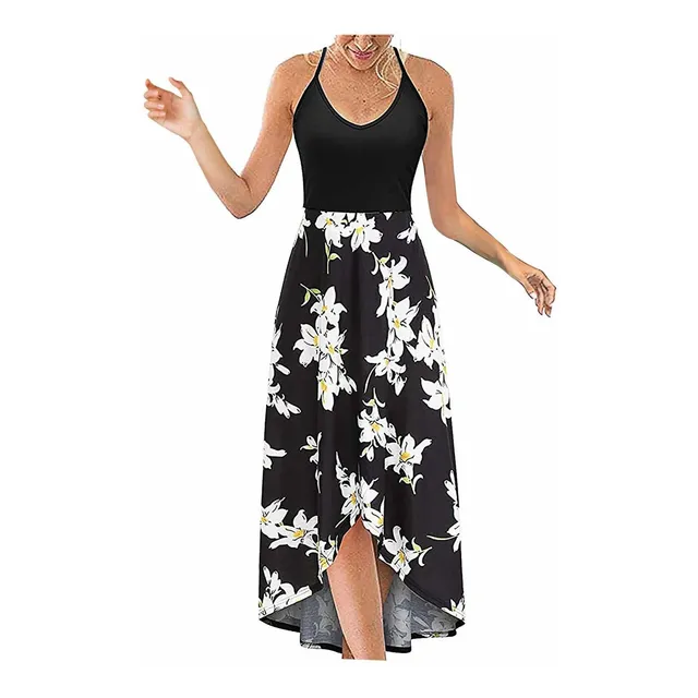 Vestido Nuevo Verano Para Mujer 2022 Estampado Suelto Viaje