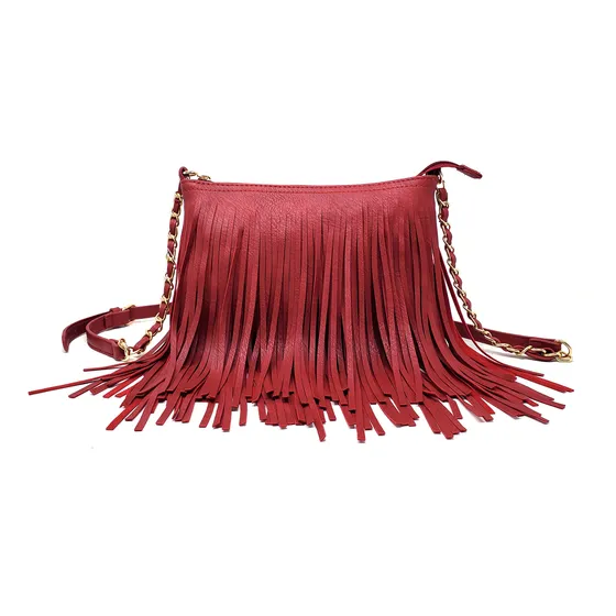 Solene Fringe Crossbody Bolso De Hombro Con Correa, Wv85u