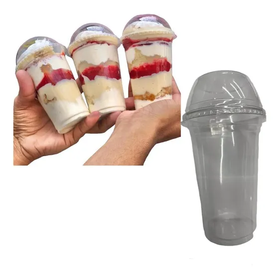 Kit 100un Copo Bolha Páscoa 500ml C/tampa Copo Da Felicidade