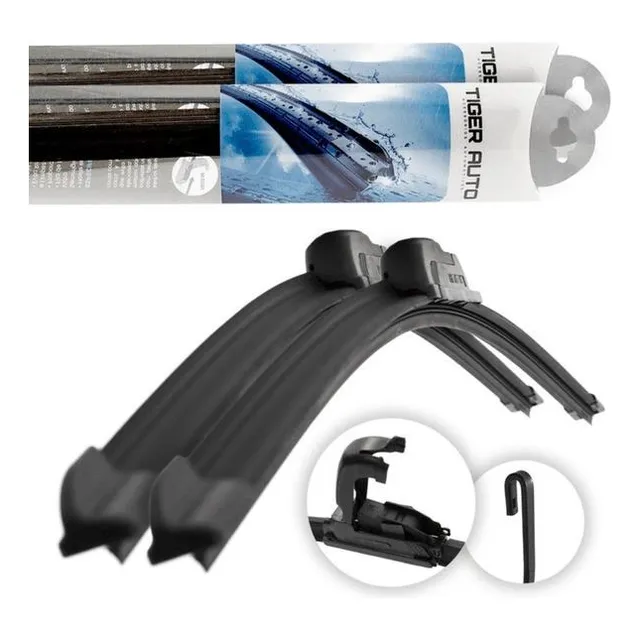 Par Palhetas Limpador De Parabrisa  Fiat Silicone Dianteira