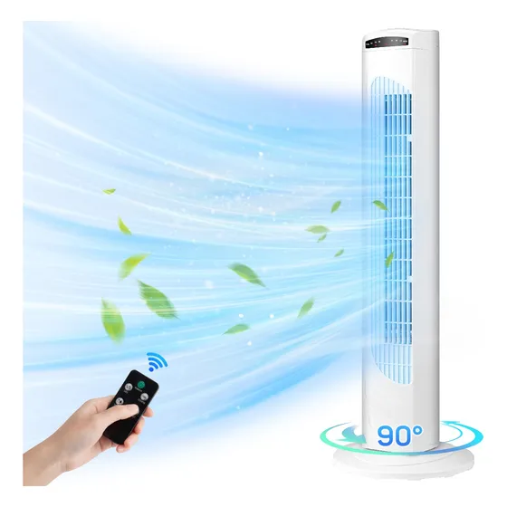 Ventilador De Torre Con Control Remoto Sin Aspas Timer 3modo