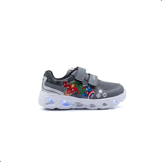 Zapatillas Footy Kids Luces Al Pisar Avengers Av453 Abrojo