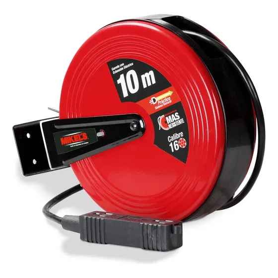 Carrete Con Extensión Mikels Herraminetas Luz Portable