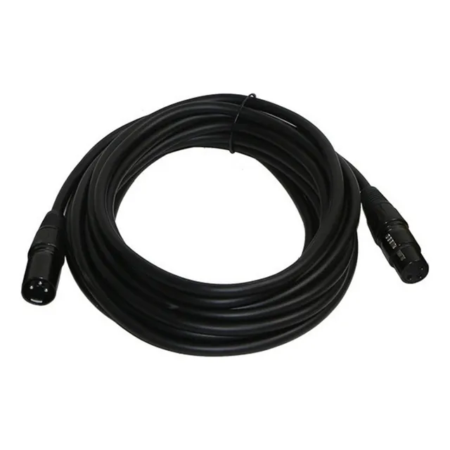 Cable De Micrófono Xlr, Profesional Alta Calidad 3 Mts. Color Negro
