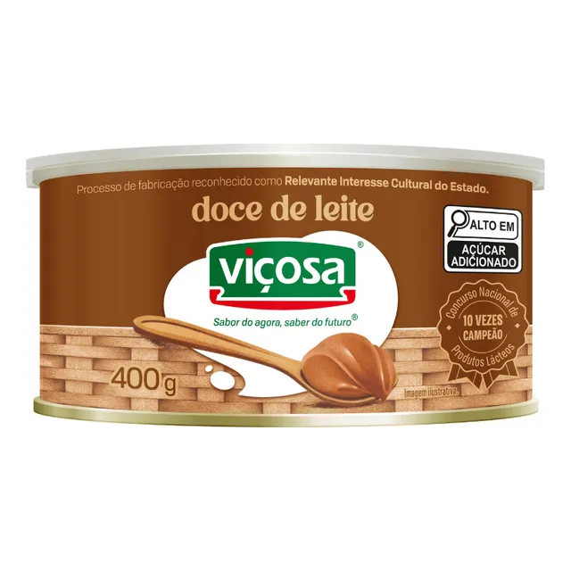 Doce De Leite Viçosa Cremoso Tradicional Lata 400g Doce De Leite Viçosa Cremoso Tradicional Lata 400g