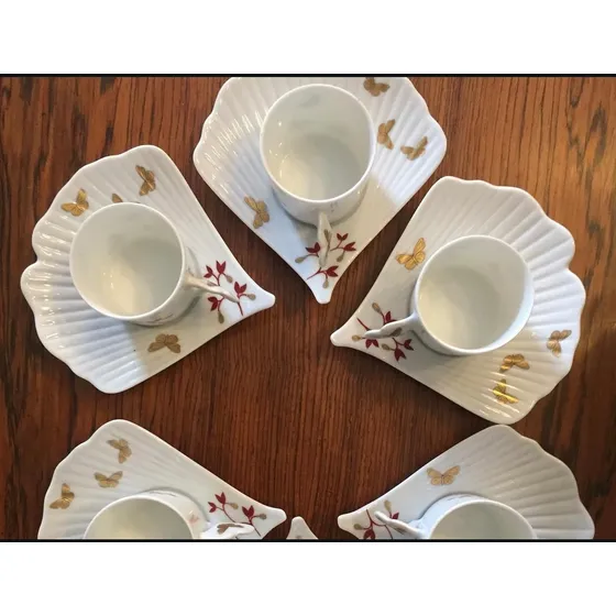 Juego 4 Tazas Café  Limoge Original