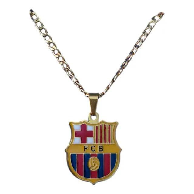 Cadena De Acero Barcelona Fc 56cm De Largo