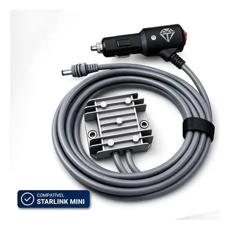 Conversor Adaptador 30v Starlink Mini 4m Energia Veicular 12v Para 30v