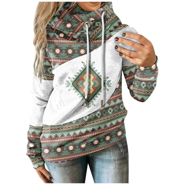 Sudadera Capucha Para Dama Manga Larga 3d Pieza Color