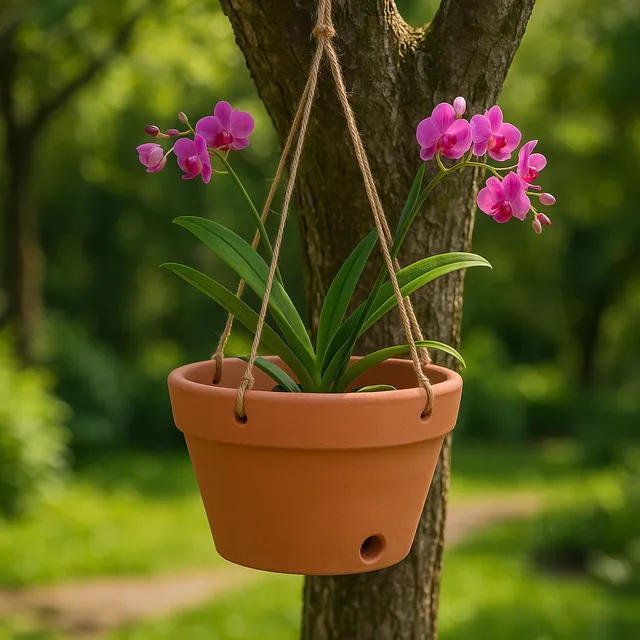 3 Vaso Barro Cerâmica P/ Orquídea Japonesa Cactos Jardim