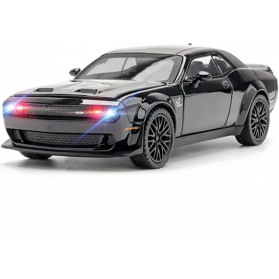 For Carro De Coleccion Dodge Challenger Con Luz Sonido Base