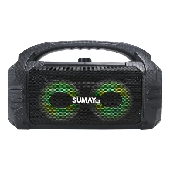 Caixa De Som Portátil Bluetooth Sunbox 50w Sumay 127/220V Cor Preto