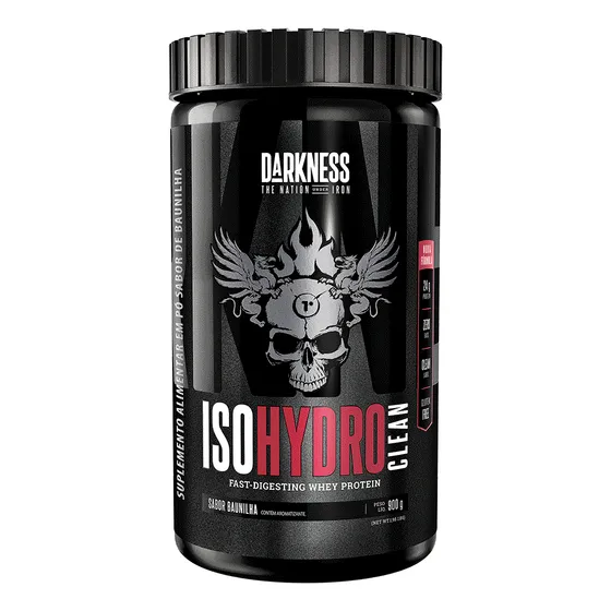 Whey Protein Iso Hydro Clean Baunilha 900g Darkness