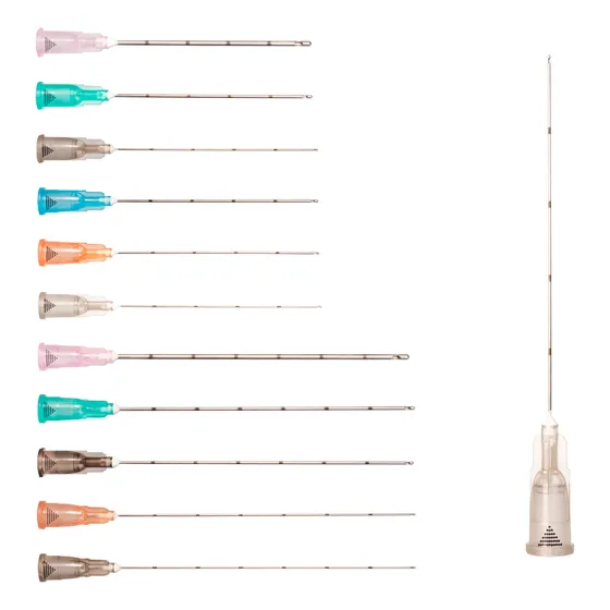 Microcânula Semiflexível Todas As Medidas Canula Micro Skin