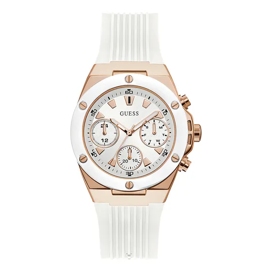 Reloj Guess GW0030l3 de goma rosa blanca para mujer