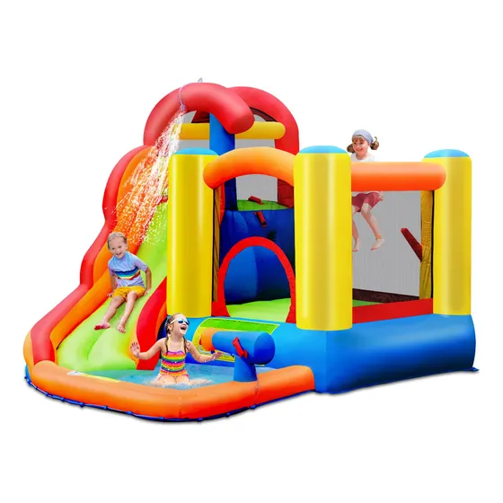 Honey Joy Tobogan Acuatico Inflable Parque Gigante 6 1 Casa
