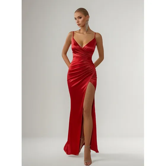 Vestido De Fiesta Rojo