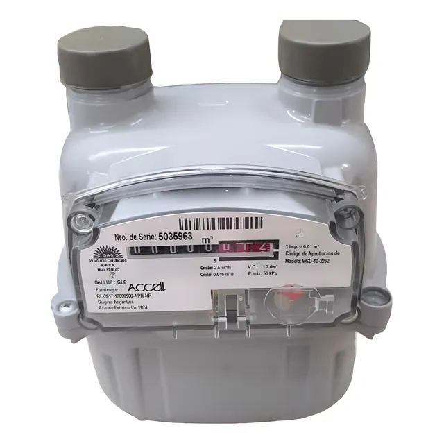 Medidor De Gas Domiciliario Garantia Dividir Consumos 2.5 M